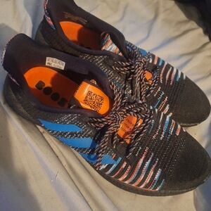 Adidas Black, Orange and Blue Boost HD